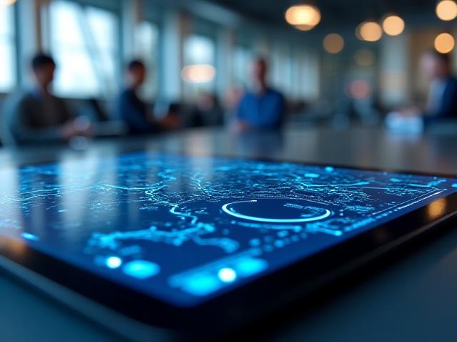 Logistics management software showing real-time freight tracking
